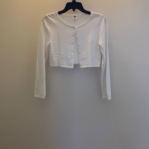 Miss Attitude Girls White Sweater Cardigan‎